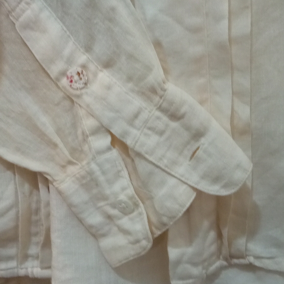 VTG Anne Pinkerton 100% Linen Embroidered Shirts - Picture 5 of 5